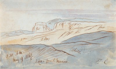 San Leo from San Marino by Edward Lear